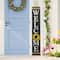 Glitzhome® 5ft. Welcome Wood Porch Sign with 4 Changeable Wreaths